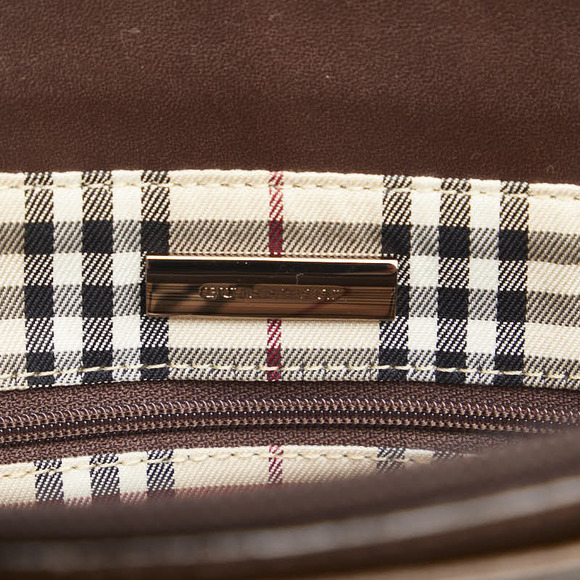 Authentic Burberry Leather Tote Bag - Picture 7 of 8